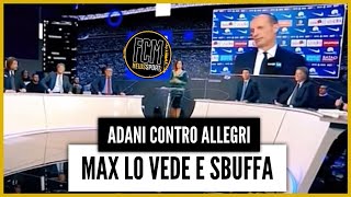 Adani lo attacca e Allegri sbuffa show alla Rai II Analisi FcmNewsSport [upl. by Esela]