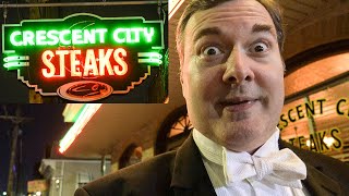 Crescent City Steaks New Orleans New Orleans Food Review of New Orleans steak [upl. by Alyar]