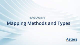 AskAstera  Mapping Types and Methods in Astera Centerprise [upl. by Bendite71]