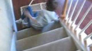 Cameron falling down the stairs [upl. by Gennie]