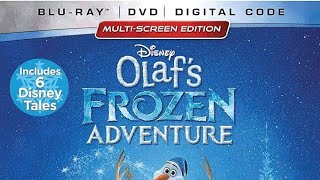 Opening to Olafs Frozen Adventure 2017 2018 DVD [upl. by Nitsugua]