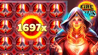 BIGGEST WIN ON FIRE PORTALS SLOT 1697 MUTLIPLIER [upl. by Esther]