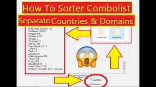 How To Sorter Combolist  Separate Countries amp Domains Text Files [upl. by Einiffit]