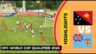 Fiji Vs Papua New Guinea World Cup Qualifier 2024 Highlights [upl. by Ylrebma766]