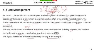 CISI Fundamentals of Financial Services Chapter 8 [upl. by Kelwunn]