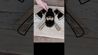 Pallet Wood Wall Art quotLumberjackquot [upl. by Animrelliug504]