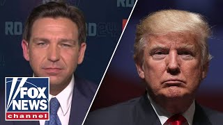 Ron DeSantis hits at Trump for failing to attend debates He owes it to show up [upl. by Dorrej]