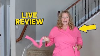 Review of Womens Robe Long Waffle Knit Bathrobe [upl. by Luckin226]