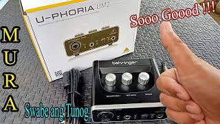 Behringer UPhoria UM2 Audio Interface Unboxing Review amp Full Setup Tagalog [upl. by Wordoow]