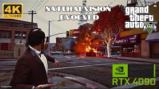 GTA V NEXT GEN with NaturalVision Evolved NVE  Reshade RTX 4090 Max Settings Gameplay 4K [upl. by Eislehc]