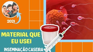 INSEMINAÇÃO HUMANA CASEIRA MATERIAIS QUE EU USO HOUSE INSEMINATION  Pimenta Cereja [upl. by Dniren213]