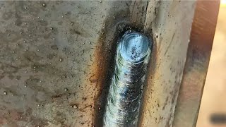 6013 vertical electric welding tricks [upl. by Adnorrahs]