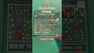 Ma Merry amp Bright scratcher ticket scratchofftickets scratchinaway lottery scratchers [upl. by Aritak]