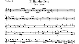 banderillero pasodoble partitura saxo alto 🎷 [upl. by Flori732]