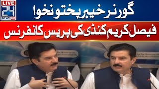 Governor KPK Faisal Karim Kundi Press Conference  24 News HD [upl. by Rachael870]