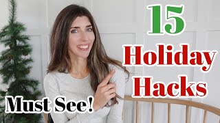 15 Holiday Hacks You Must Try  WOW Christmas Game Changers for Home amp Entertaining [upl. by Schwenk313]