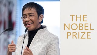 Nobel Prize lecture Maria Ressa Nobel Peace Prize 2021 [upl. by Uehttam]