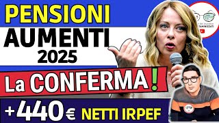 ULTIM’ORA ✅ PENSIONI ➜ 440€ NETTI IN PIù con la RIFORMA FISCALE IRPEF e AUMENTO MINIME INVALIDI 2025 [upl. by Adiahs]