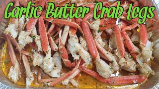 Ovenbaked Garlic Butter Crab Legs  Perfect Party Recipe [upl. by Namielus]