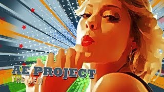 Freeze Frame Pop Art Retro Trailer  Slideshow  After Effects Template  ★ AE Templates [upl. by Annoik136]