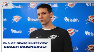 Head Coach Mark Daigneault  202324 EndofSeason Interview  OKC Thunder [upl. by Ycnay]