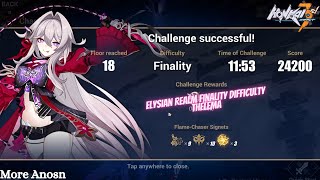 74 Beta Elysian Realm Finality Difficulty  Thelema HI3rd [upl. by Laon]