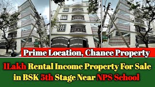 WP HOME 033  1LAKH RENTAL INCOME PROPERTY FOR SALE IN BANGALORE BSK 5TH STAGE  BDA  CHANCE PROP [upl. by Romelda579]