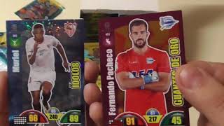 Apertura caja Adrenalyn La Liga Santander 2017 2018 Panini Unboxing [upl. by Akkahs]