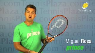 Prince Tour 100T Tennis Racquet Review  Tennis Plaza [upl. by Naryt573]