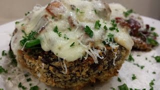 STUFFED PORTOBELLO MUSHROOMS AIR FRYER [upl. by Kilar37]