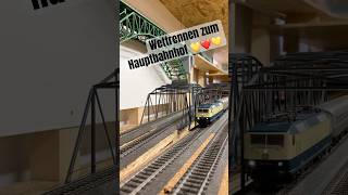 Wettrennen zum Hauptbahnhof 💛❤️💛 märklin h0 187 moba modellbahn modeltrain railroad [upl. by Danas935]