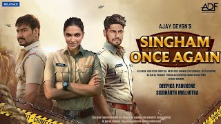 Singham 3  Once Again  Theatrical Trailer  Ajay Devgn  Deepika Padukone Kareena Kapoor Fan Made [upl. by Liryc]