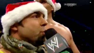 Santino Marella and Khali singing christmas carol Raw 23 12 13 [upl. by Calbert]