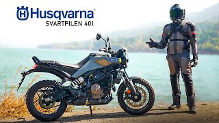 Husqvarna Svartpilen 401  First Ride Review [upl. by Enilesor]