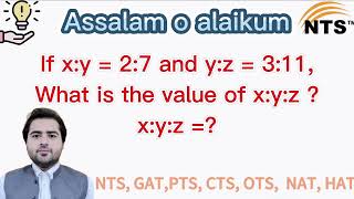 Ratio and Proportion Problem  NTS GAT Questions [upl. by Nerret]