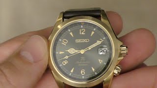 Seiko Gold Alpinist  Unboxing [upl. by Normak977]