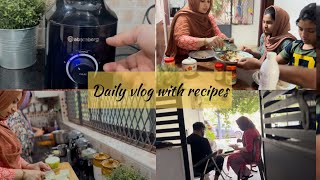 Daily Vlog with recipes Onam Gift Atomberg Mixer GrinderTastetours by Shabna Hasker [upl. by Kassaraba429]