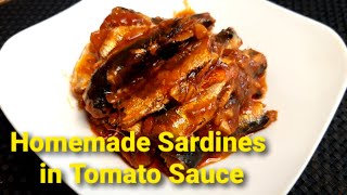 Homemade Sardines in Tomato Sauce  How to Cook Sardines  Quick and Easy Sardinas Recipe [upl. by Abercromby]