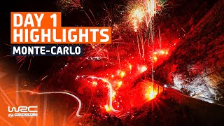 Day 1 Highlights  WRC Rallye MonteCarlo 2024 [upl. by Yewed]