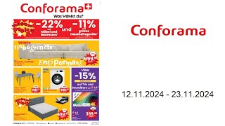 Conforama Prospekt CH  1211  23112024 [upl. by Luca20]