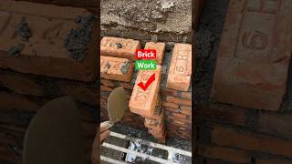 Brick work construction plaster viralshort house shortsfeed [upl. by Fonsie]