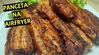 Como fazer PANCETA DE PORCO NA AIRFRYER  RECEITA FÁCIL [upl. by Etnomed]