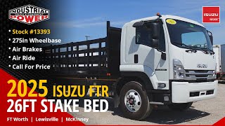 2025 Isuzu FTR COE Truck  26ft Stakebed w ICC Bumper  Commercial Truck Sales  Stock 13393 [upl. by Lachus611]