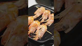 Cooking with Smeg  Shrimp BBQ Skewers Shorts BBQ Summer Seafood Shrimp EasyRecipes [upl. by Durante]