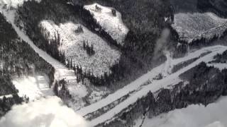 Coquihalla Avalanche Control Feb 2014 [upl. by Airliah65]