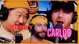 Bobby Lee Fires Carlos From Bad Friends SENDS him Back To Texas badfriends badfriendspodcast [upl. by Balliett]