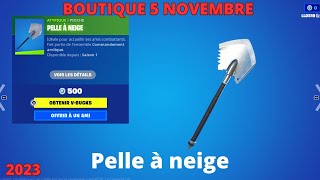 NEW Pelle à neige FORTNITE SKIN BOUTIQUE 5 NOVEMBRE FORTNITE BATTLE ROYAL ITEM SHOP 511 5 NOVEMBRE [upl. by Anal468]