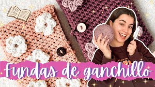 TUTORIAL FUNDA DE LIBROS DE GANCHILLO 🧶🧷 [upl. by Eniotna]