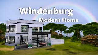 Modern Windenburg House  The Sims 4 [upl. by Nawtna494]