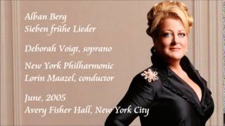 Berg Sieben frühe Lieder  Voigt  Maazel  New York Philharmonic [upl. by Lleynod]